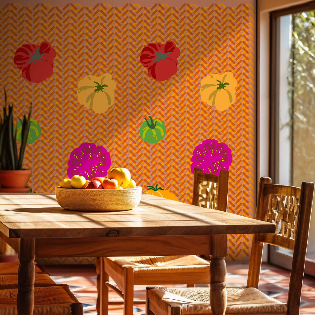 Bunte Früchte in Reihen — Interieur 1
