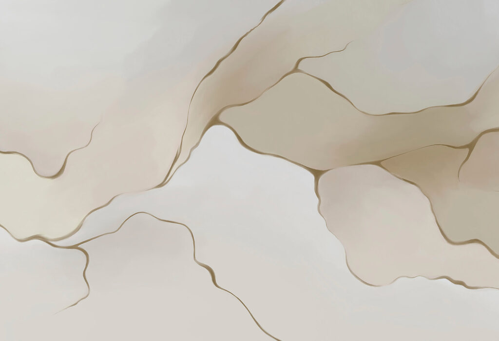 Feine braune Konturen — ganzes Design