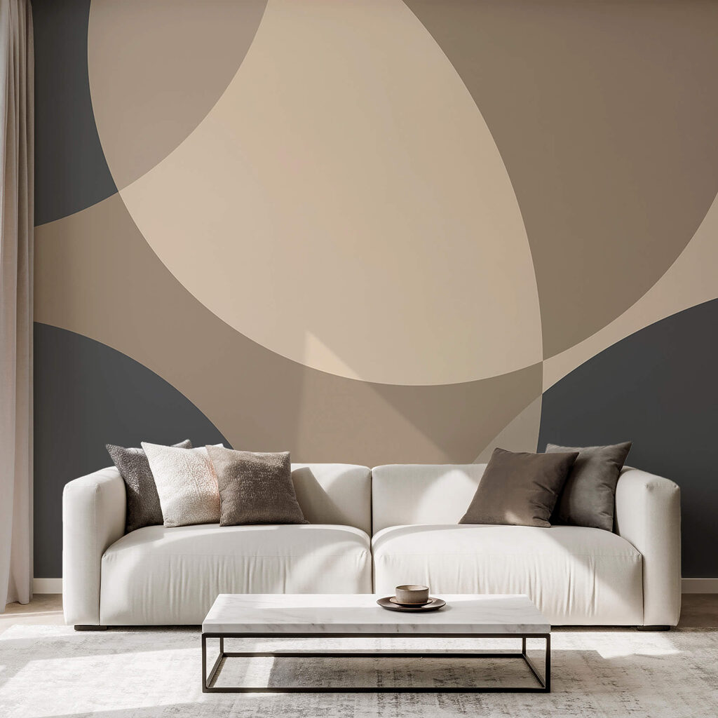 Sich kreuzende Rundungen in einem Interieur