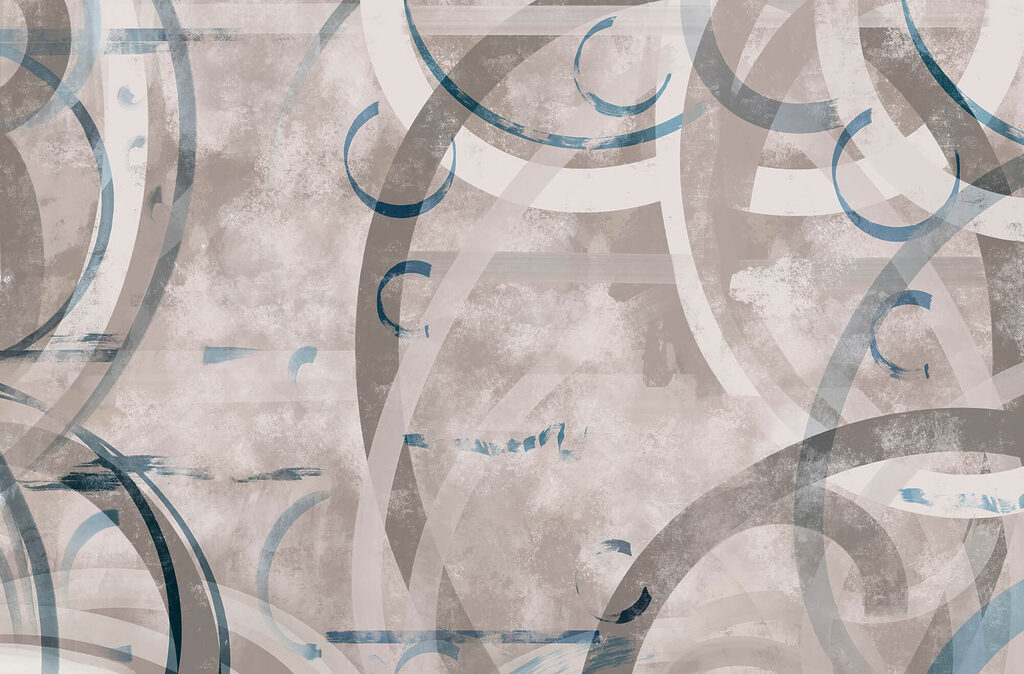 Blaue und graue Wirbel — ganzes Design