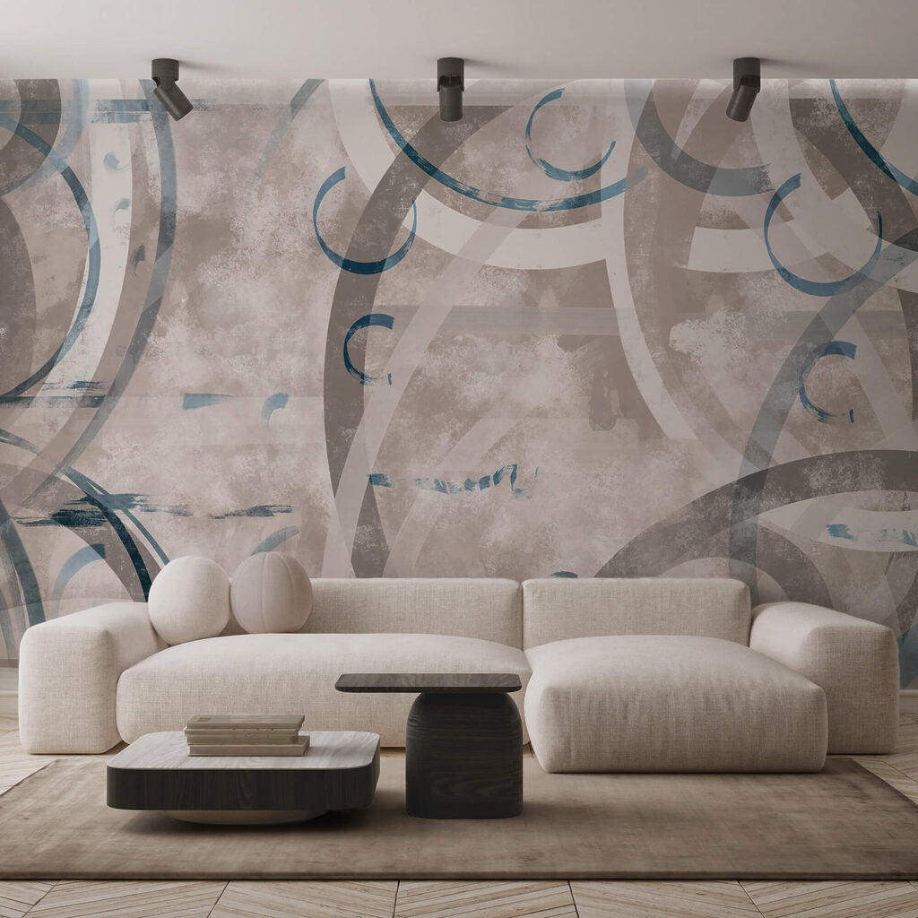 Blaue und graue Wirbel — Interieur 2