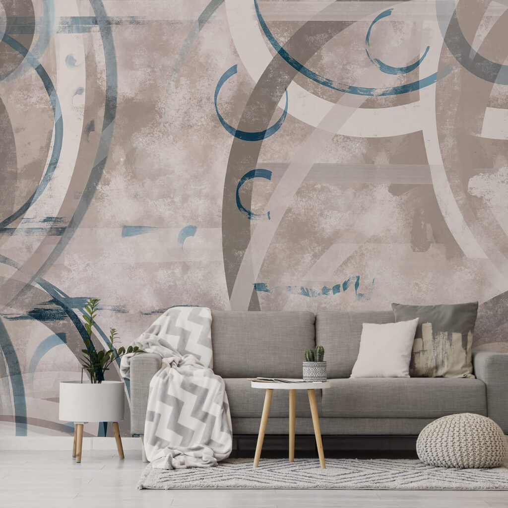 Blaue und graue Wirbel — Interieur 3