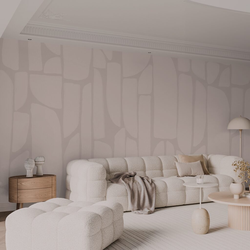 Rosa Mosaik in einem Interieur