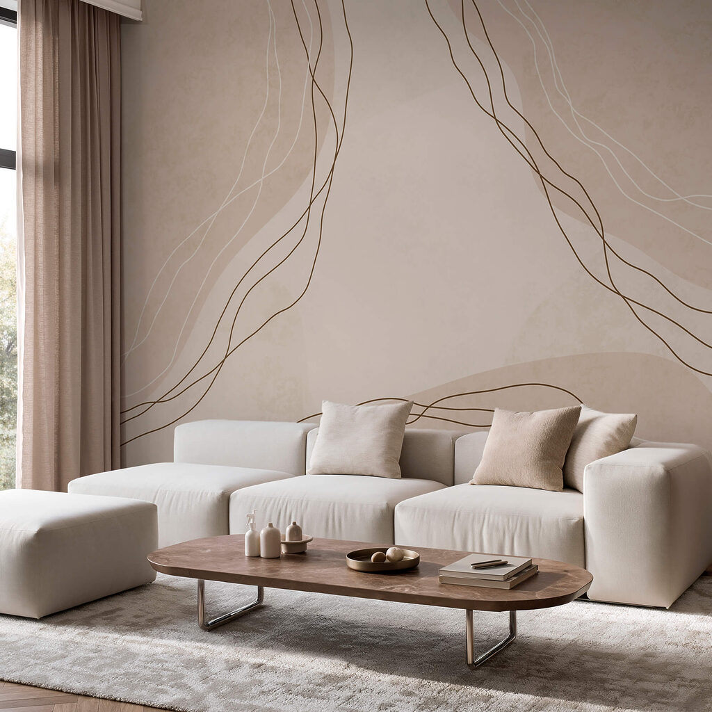 Zusammenlaufende Linien in einem Interieur