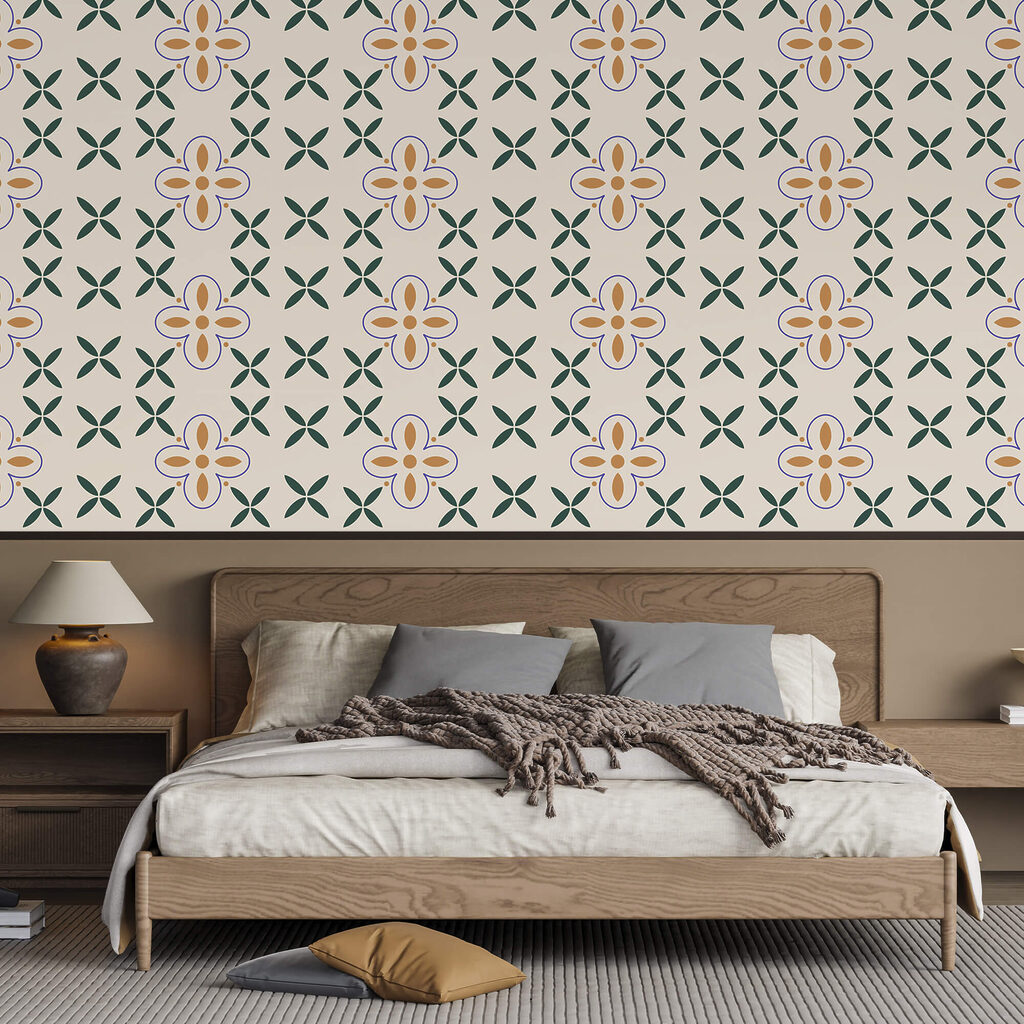 Kreuzchen und Blüten — Interieur 2