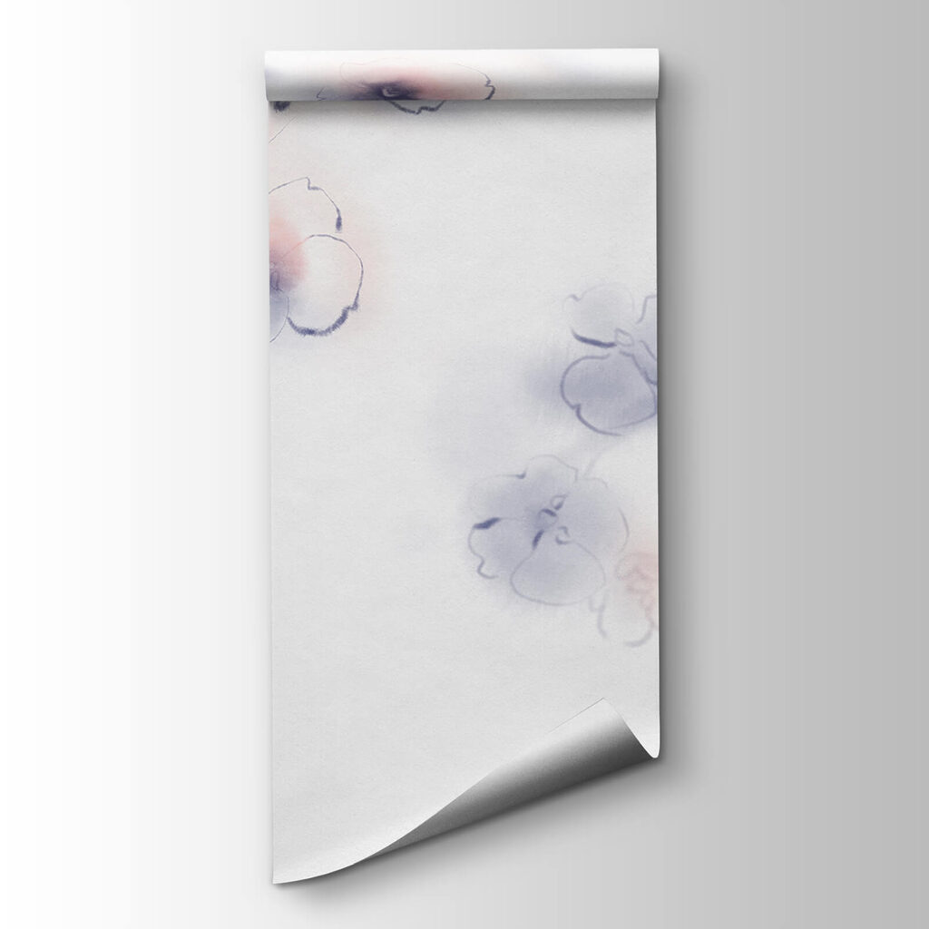 Zarte Aquarellblüten — Produktansicht