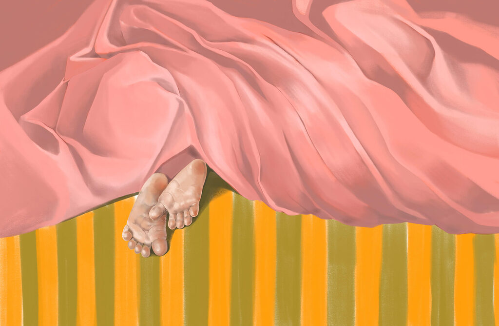 Unter der rosa Decke — ganzes Design