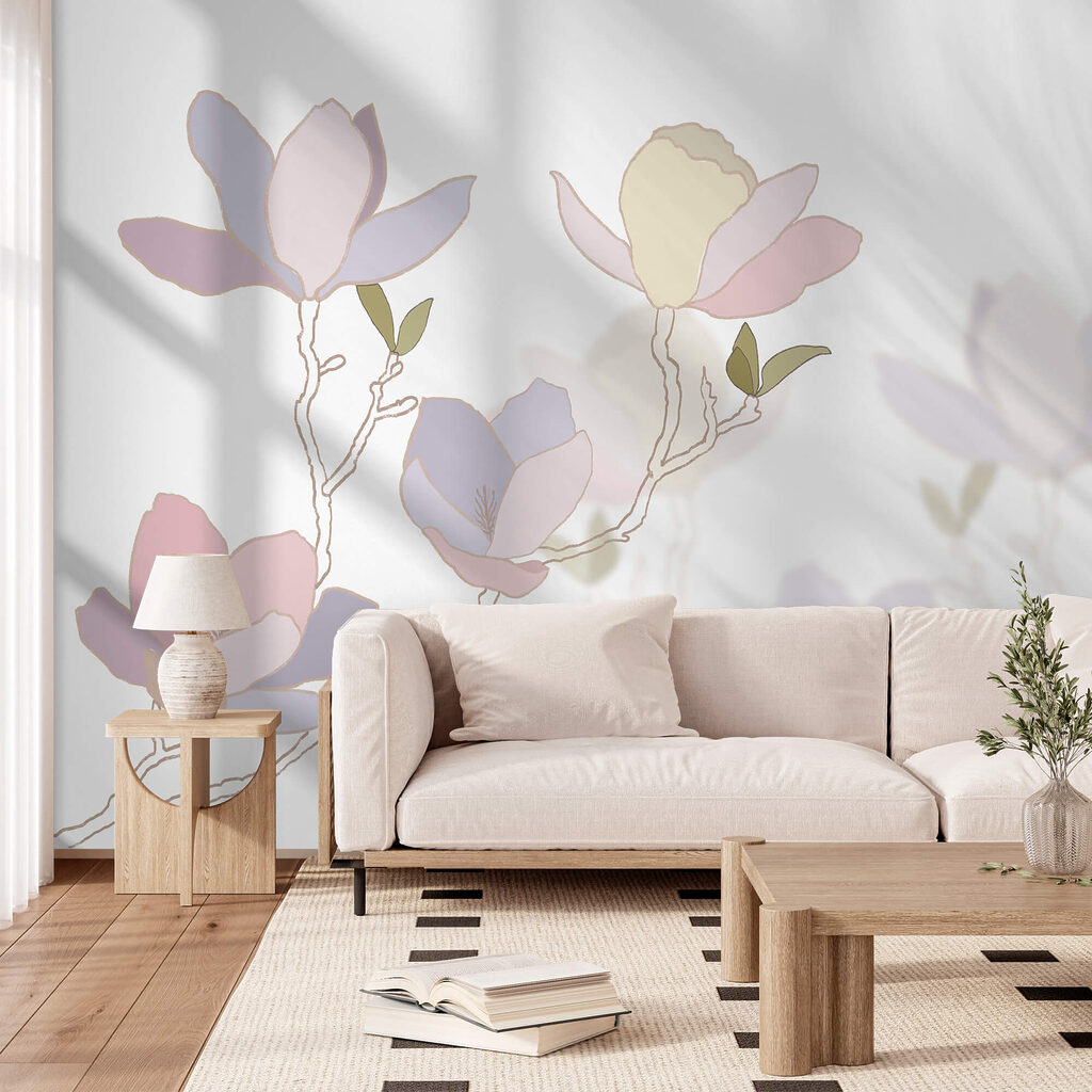 Zarte Pastellblüten — Interieur 1