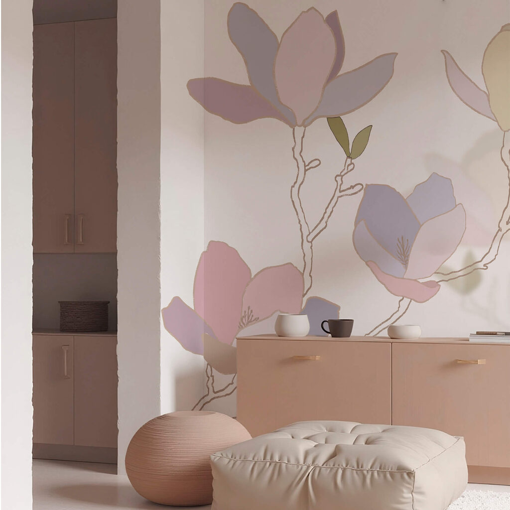 Zarte Pastellblüten — Interieur 2