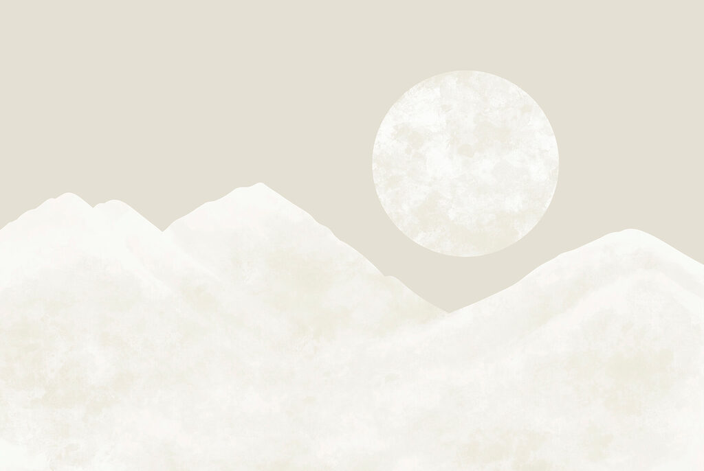 Mond über den Bergen — ganzes Design