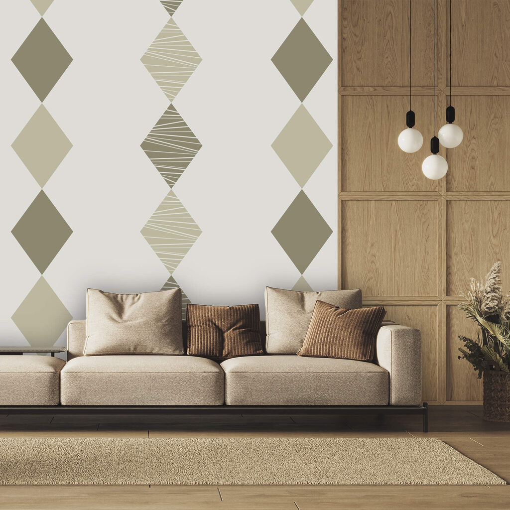 Rauten auf Weiß — Interieur 1