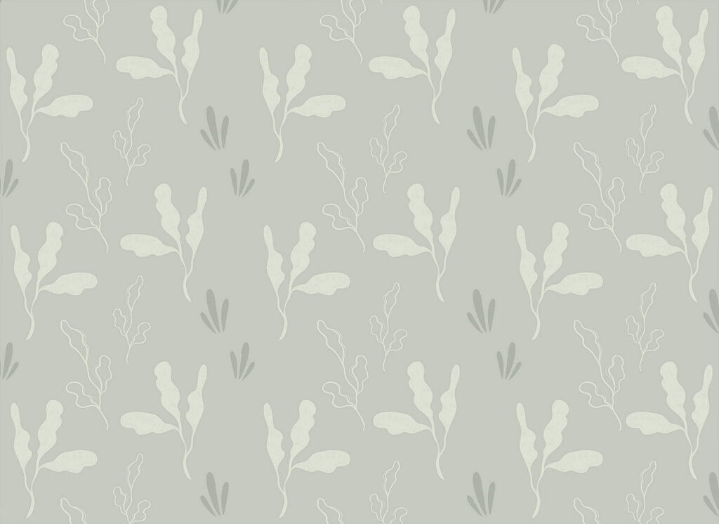 Blüten und feine Gräser — ganzes Design