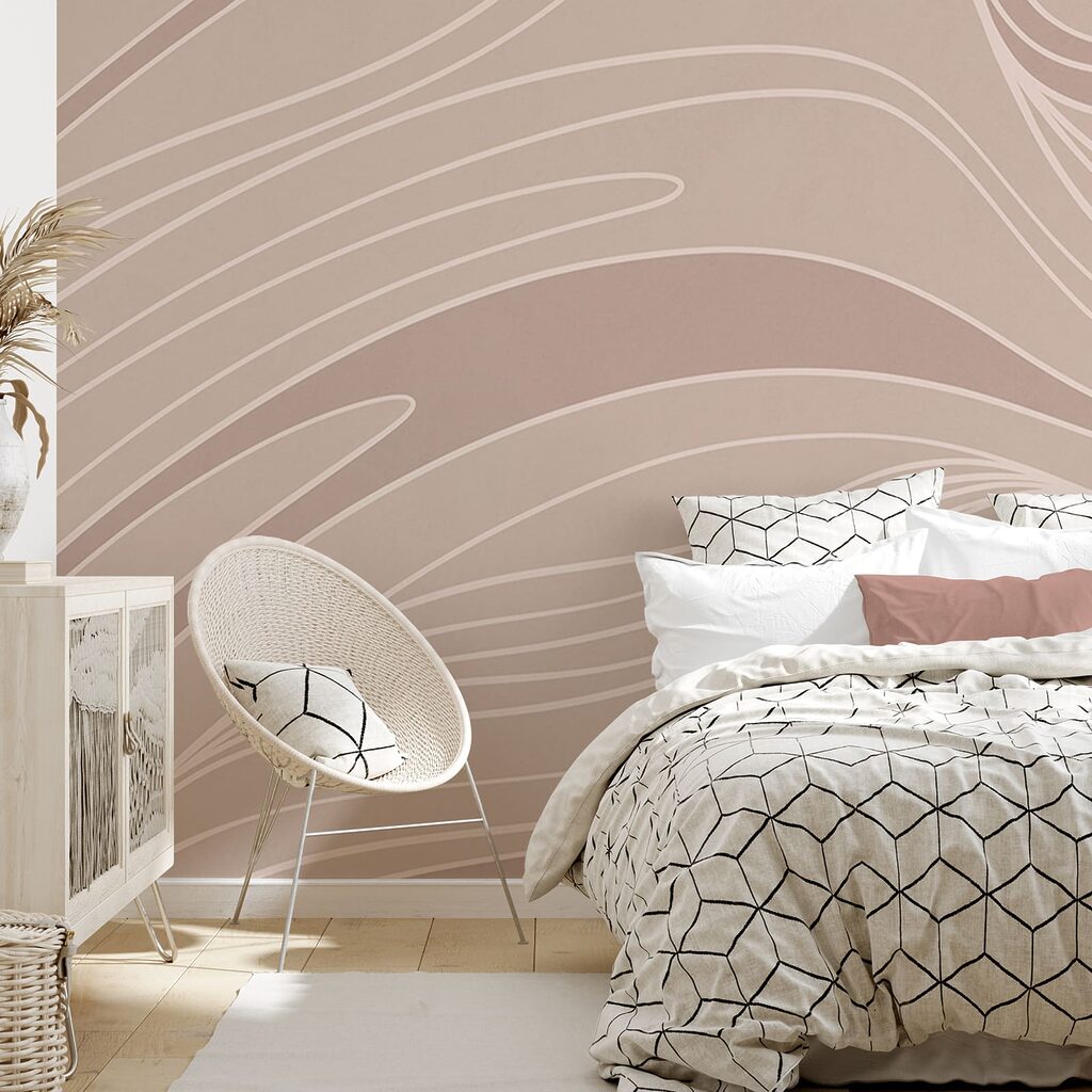 Hügel aus feinen Linien in einem Interieur