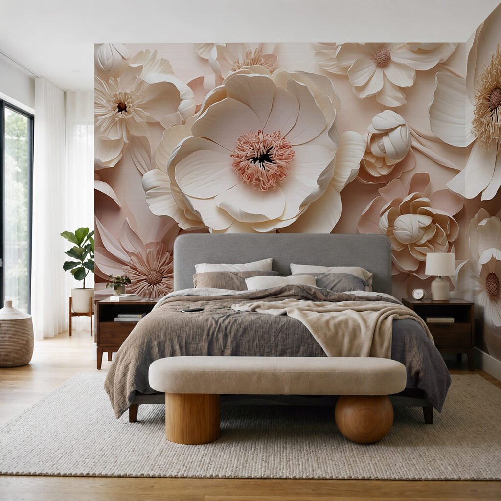Dichtes Blütenmeer in einem Interieur