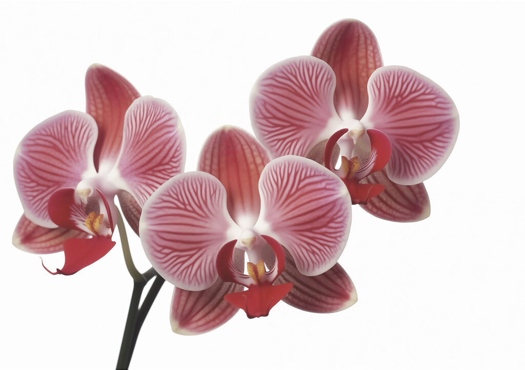Lebhafte Blüten in Zartrosa — ganzes Design