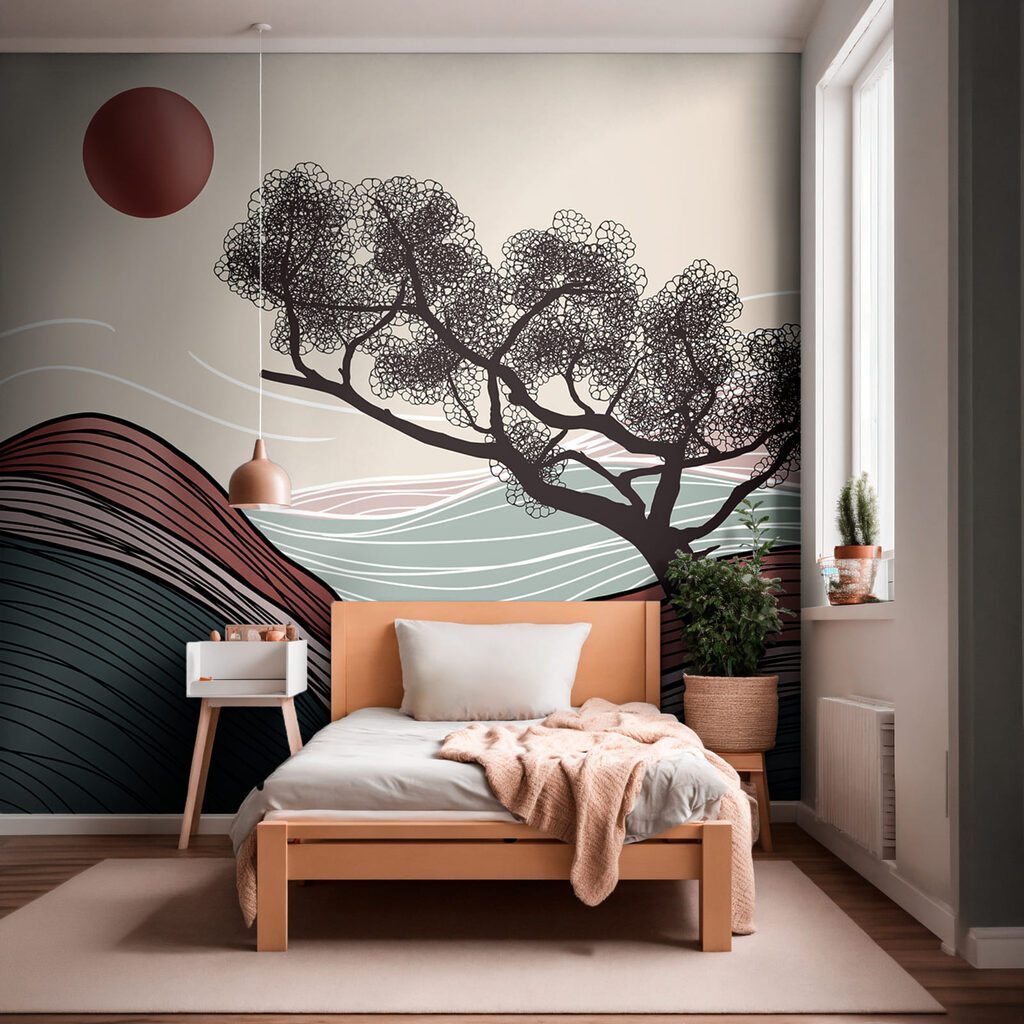 Baum über Linienwellen — Interieur 1