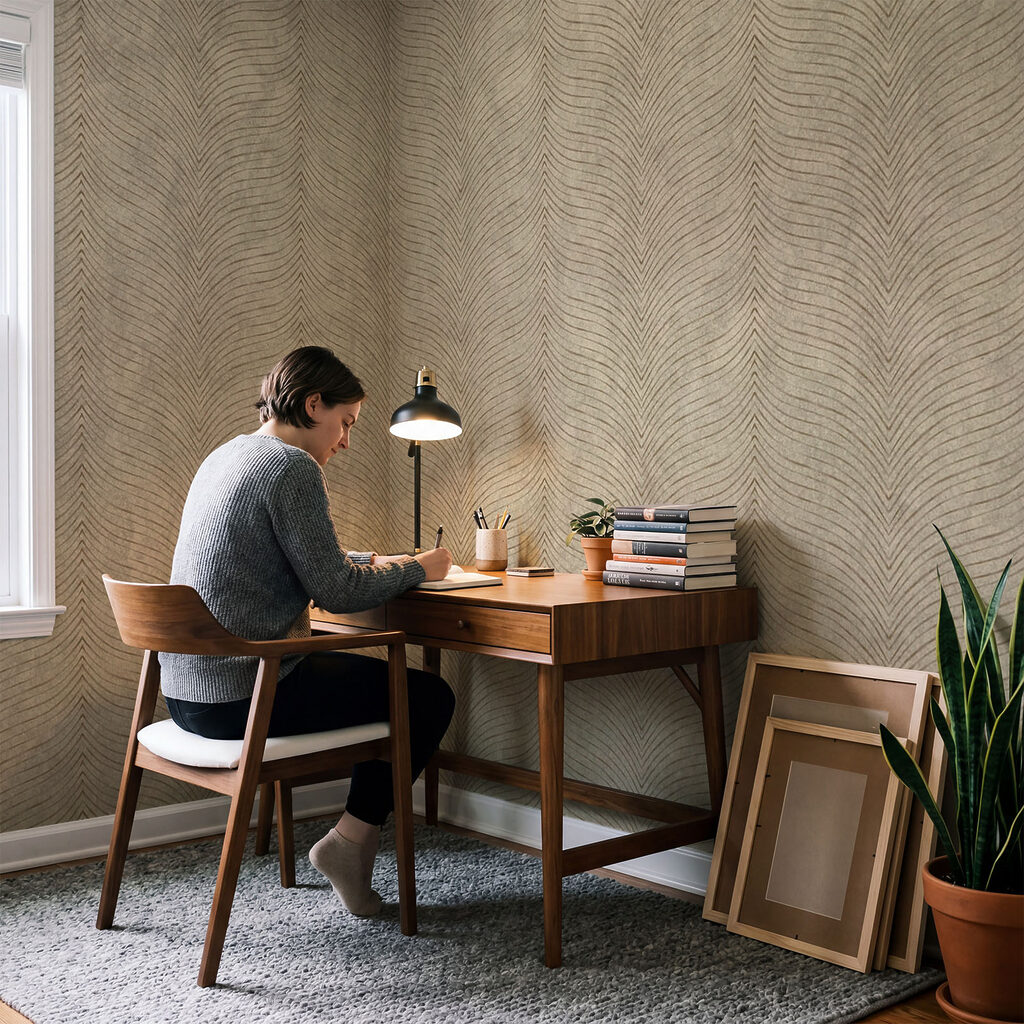 Feine Fasern auf Farbgrund — Interieur 2