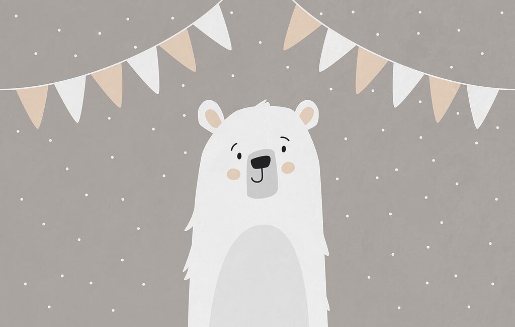 Bär in Feierlaune — ganzes Design