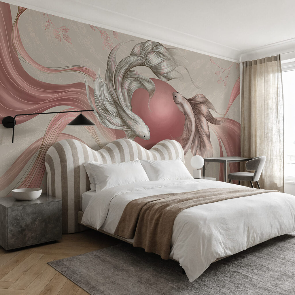 Schleierschwänze um eine Perle — Interieur 2