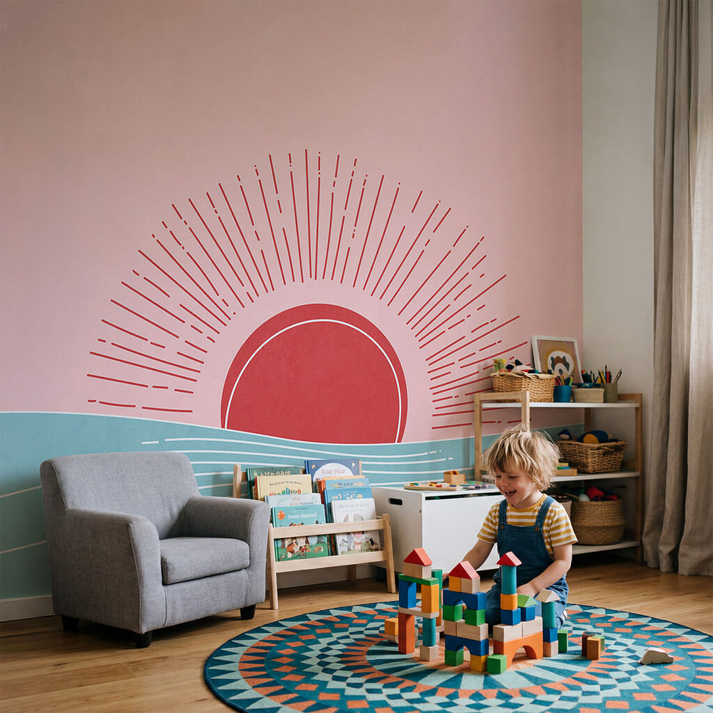 Strahlende Sonne über Wellen — Interieur 1