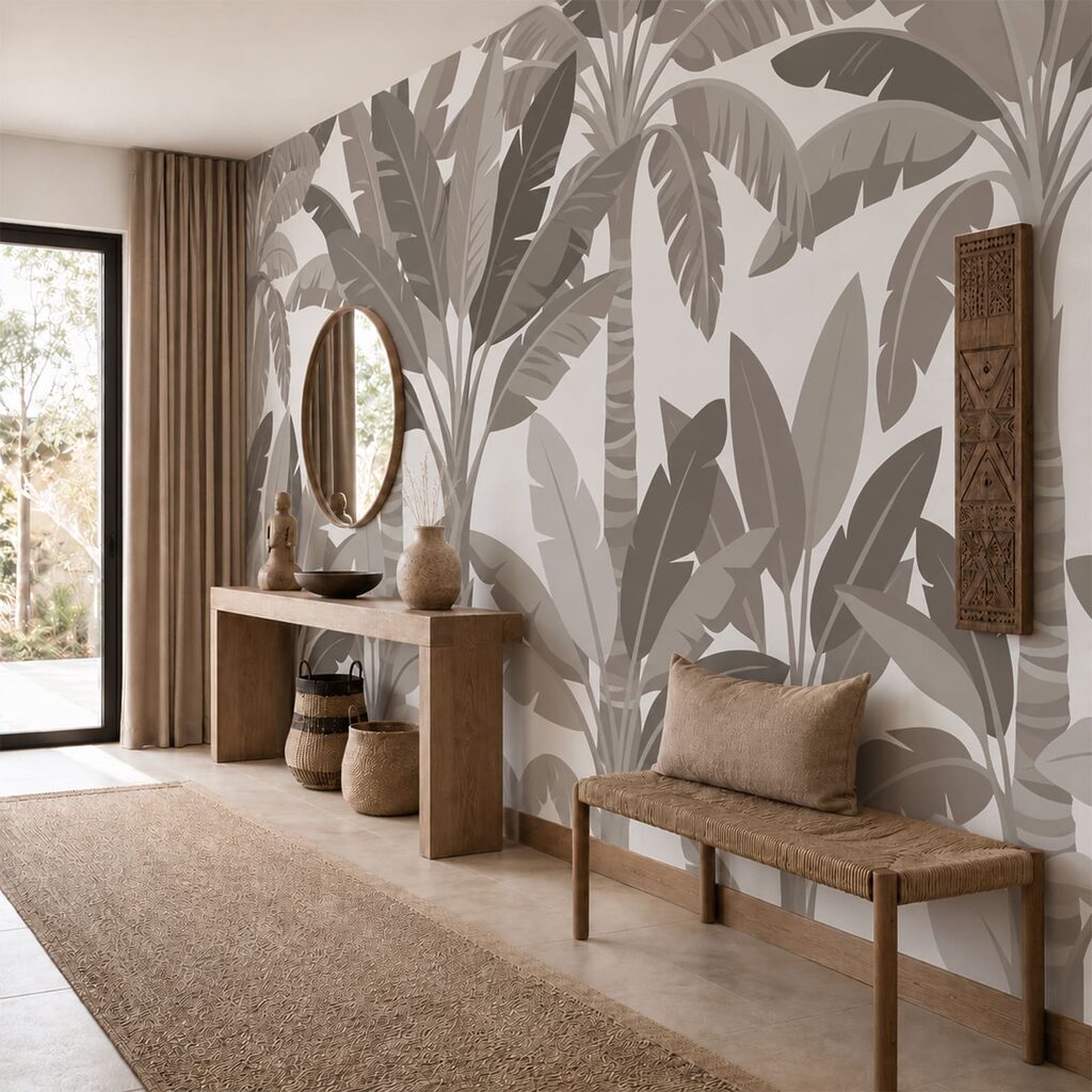 Flächige Tropenblätter — Interieur 2