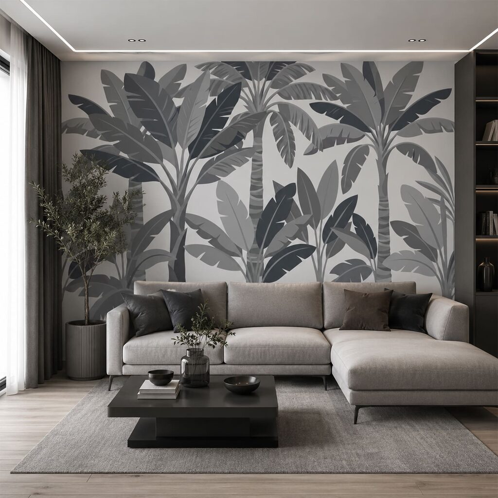 Flächige Tropenblätter — Interieur 2
