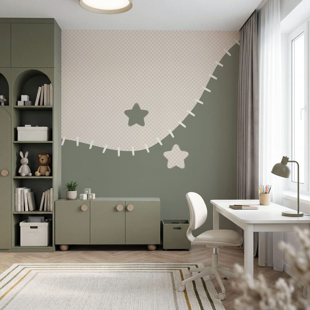 Sternchen an der Steppnaht in einem Interieur