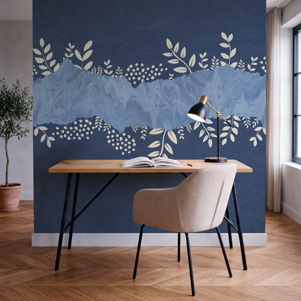 Blättchen um ein Farbband in einem Interieur
