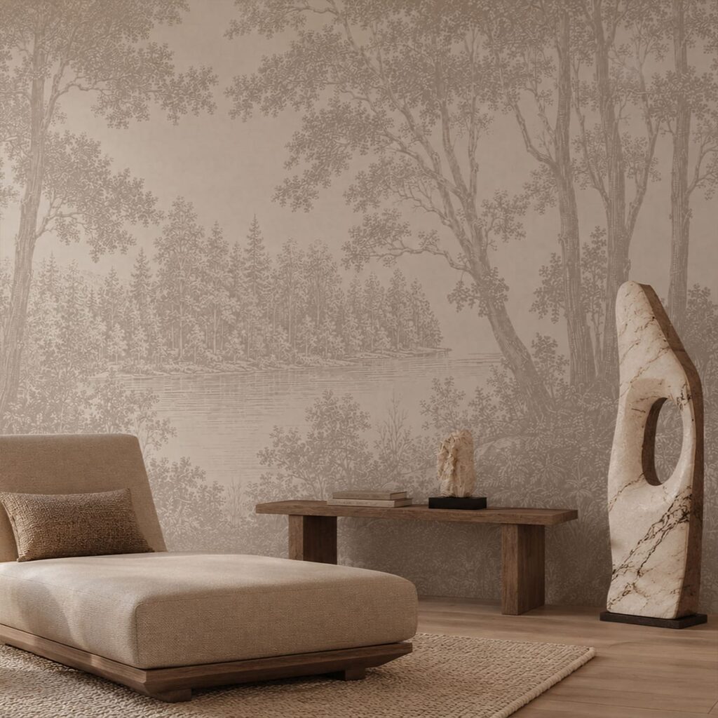 Waldsee in feiner Gravur — Interieur 1
