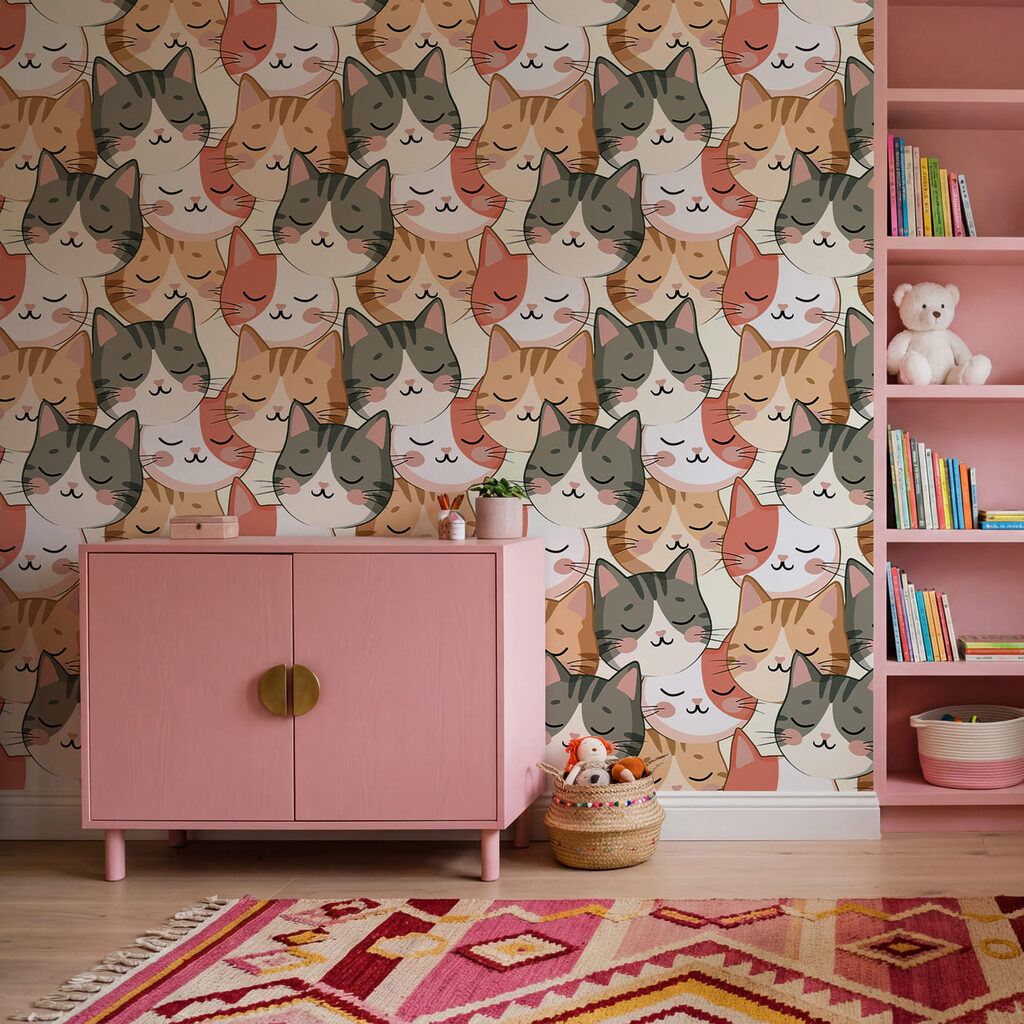 Viele kleine Katzenköpfe — Interieur 2