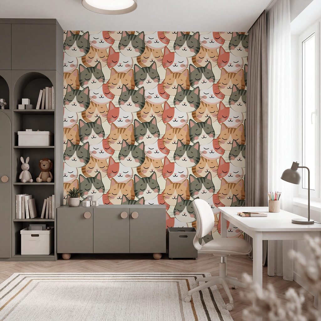 Viele kleine Katzenköpfe — Interieur 1