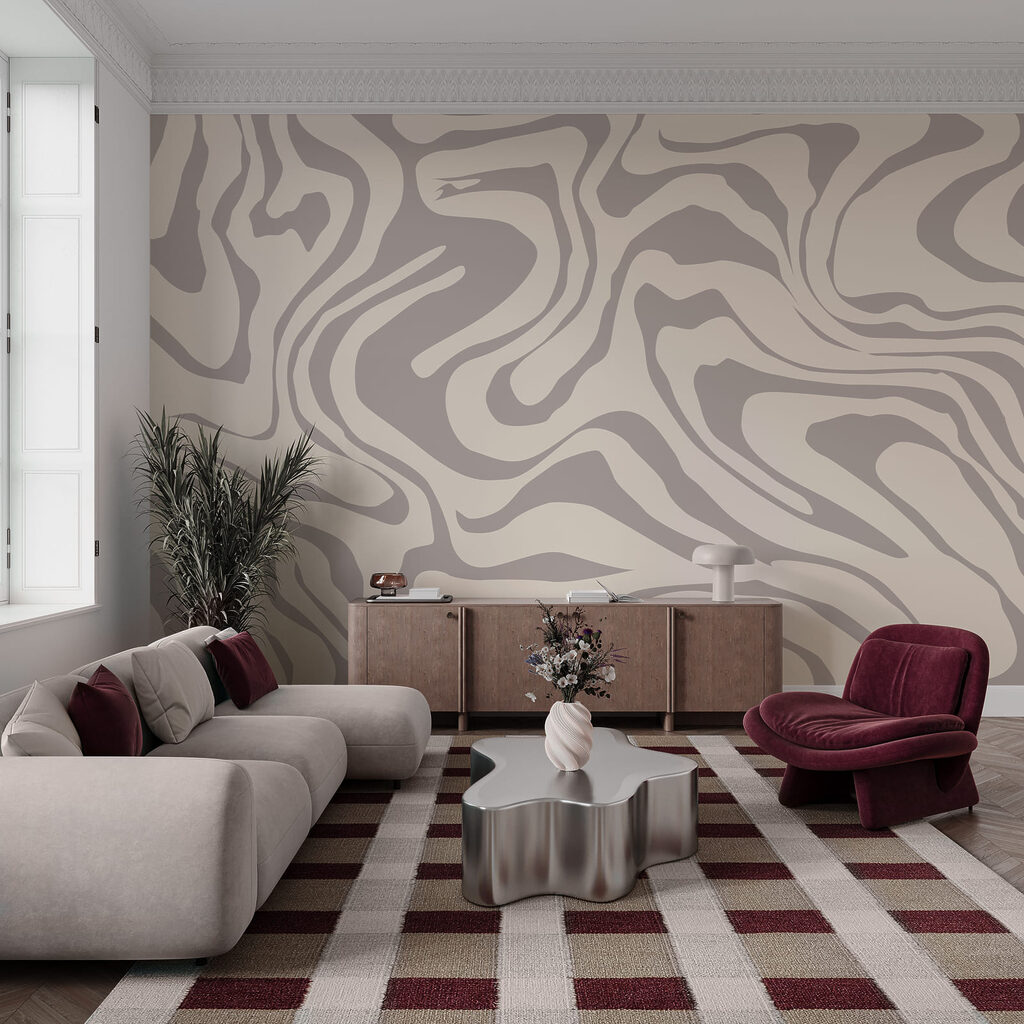 Fließende Farbschwünge — Interieur 1