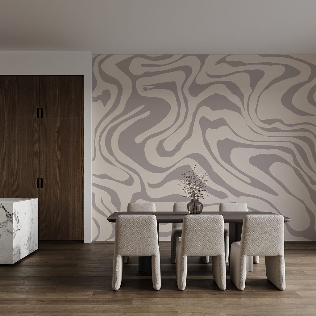 Fließende Farbschwünge — Interieur 3