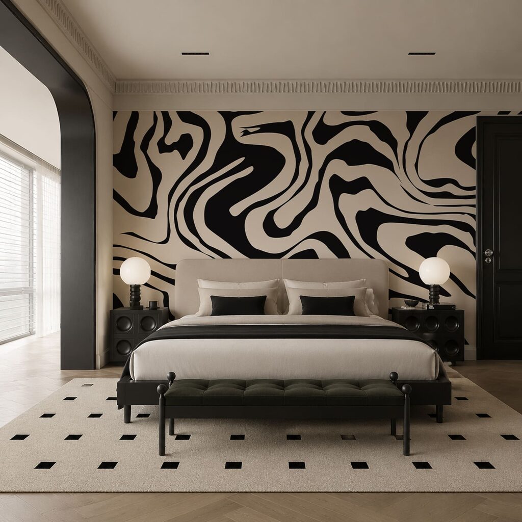 Fließende Farbschwünge — Interieur 2