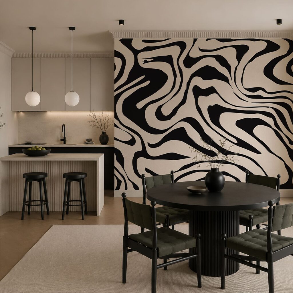 Fließende Farbschwünge — Interieur 3