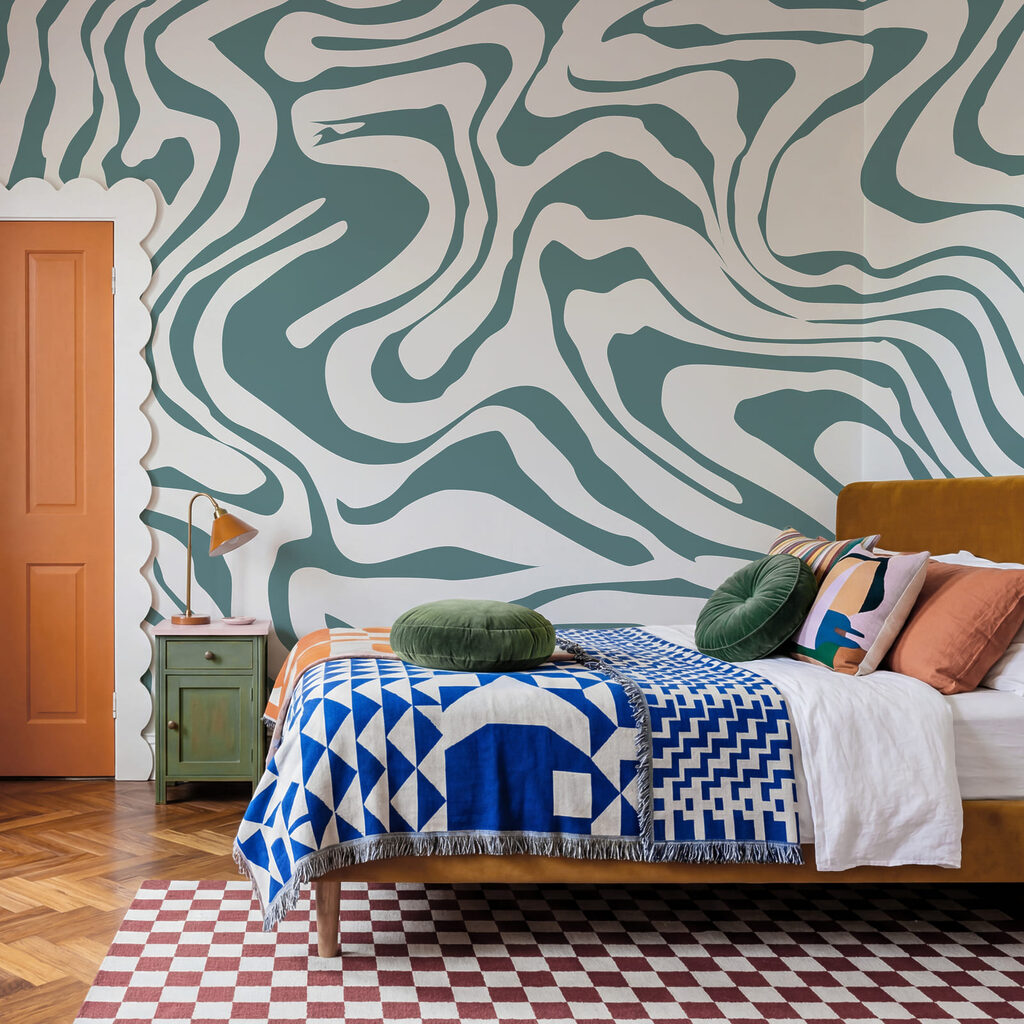 Fließende Farbschwünge — Interieur 2