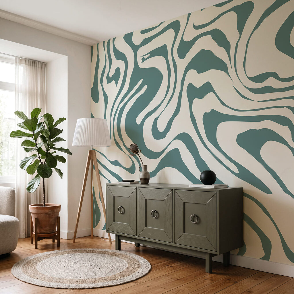 Fließende Farbschwünge — Interieur 1