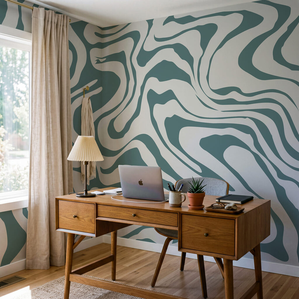 Fließende Farbschwünge — Interieur 3