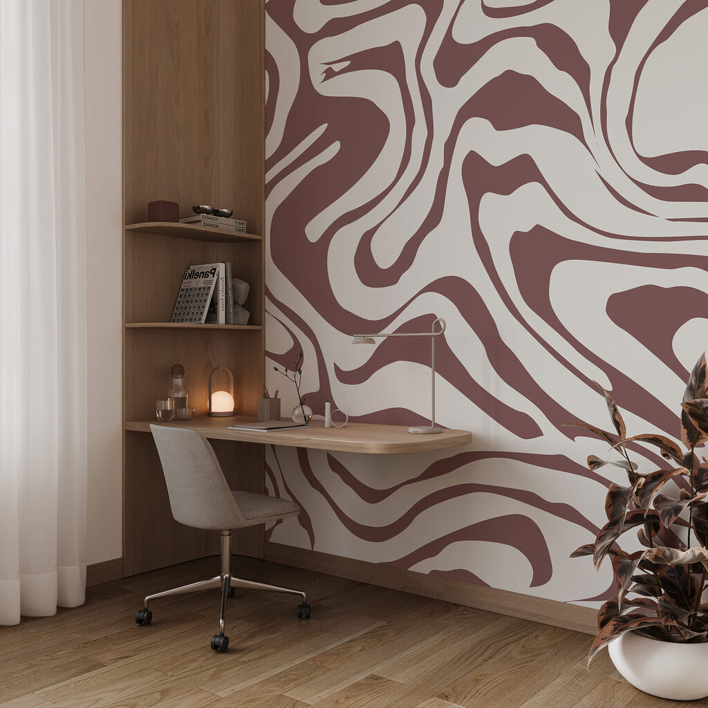 Fließende Farbschwünge — Interieur 1