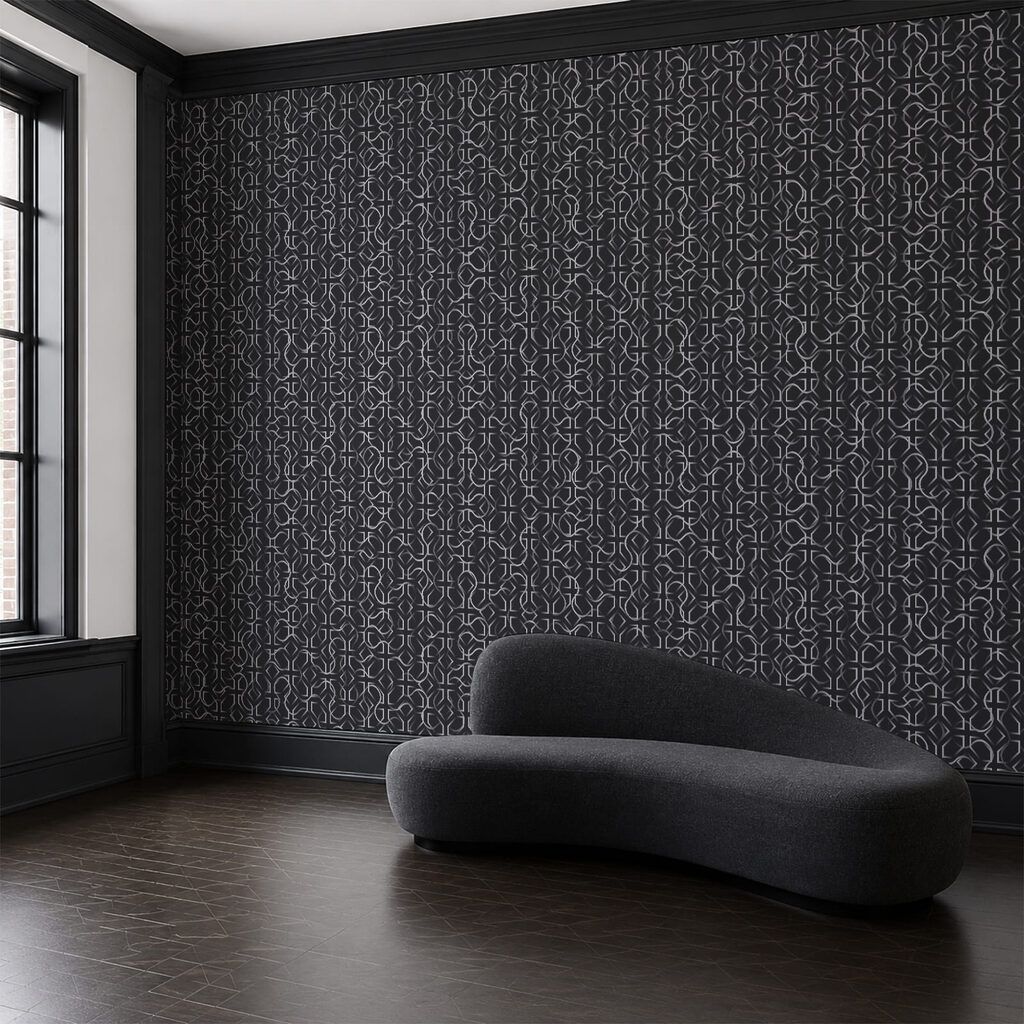 Schnörkel in senkrechten Reihen — Interieur 1