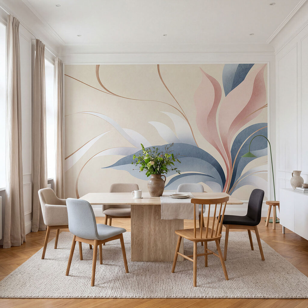 Blätter in sanften Pinselstrichen — Interieur 2