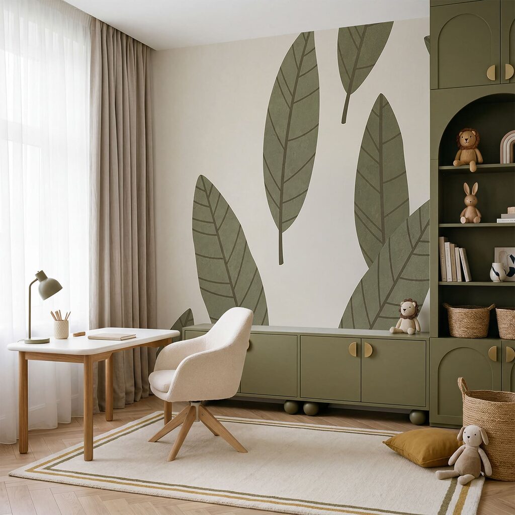 Verstreute lange Blätter — Interieur 1