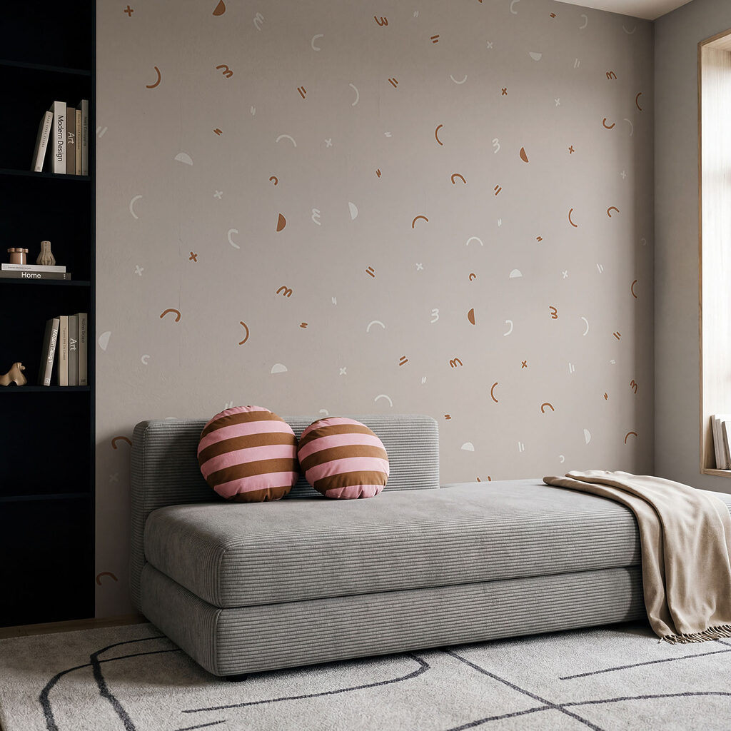 Mondsicheln und Sternchen in einem Interieur