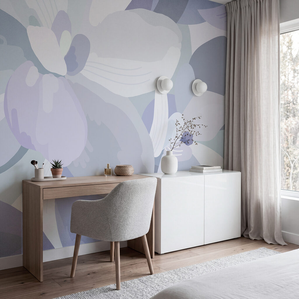 Blüten in sanften Farbflächen — Interieur 2