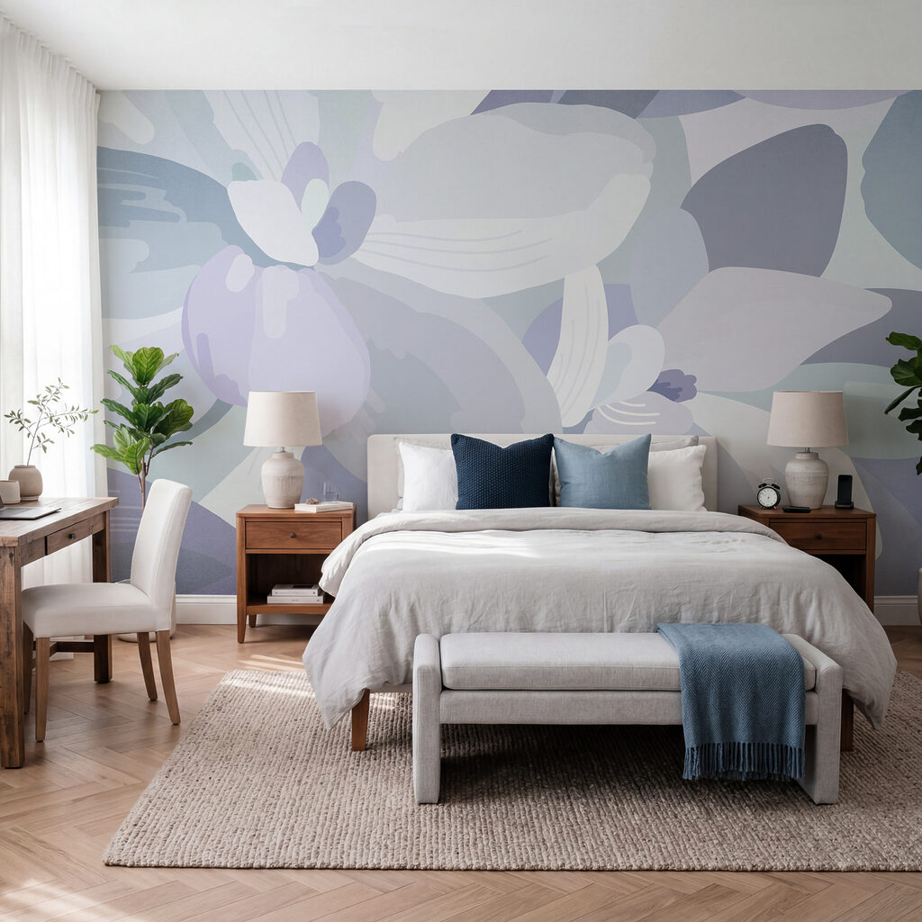 Blüten in sanften Farbflächen — Interieur 3