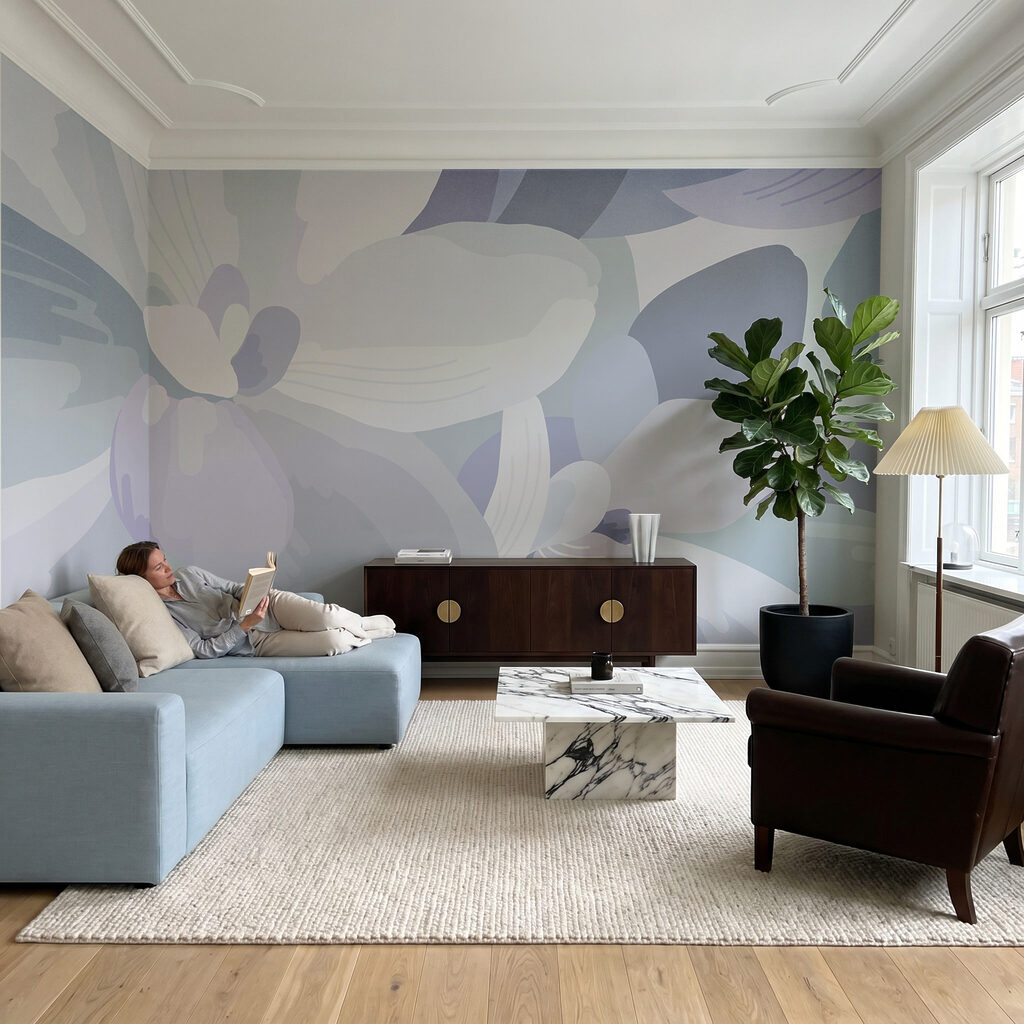 Blüten in sanften Farbflächen — Interieur 6