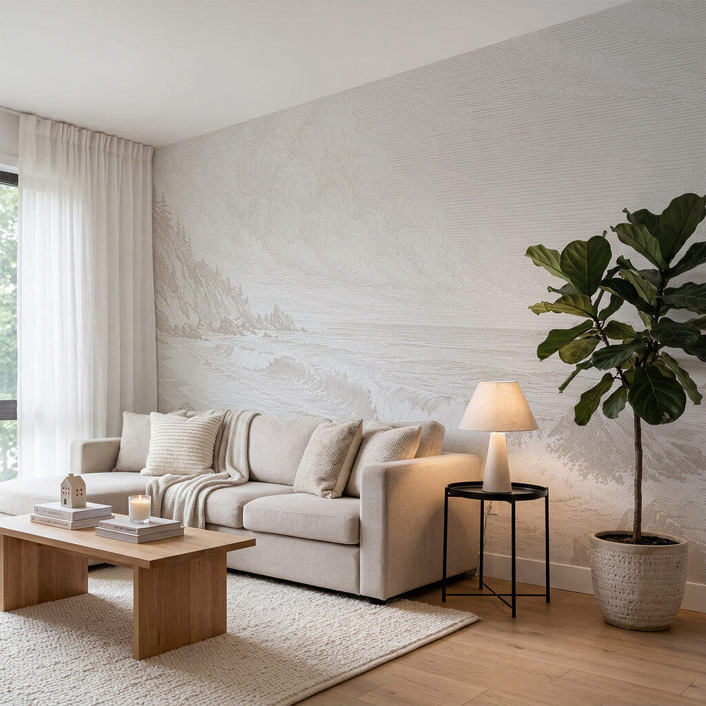 Küste in blassen Linien — Interieur 2