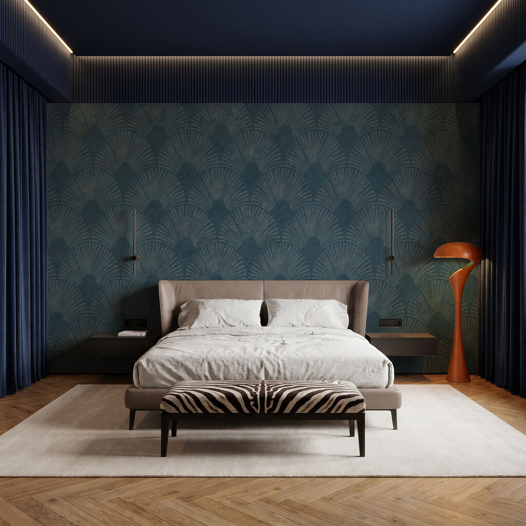 Fächer mit gemalten Schatten — Interieur 2