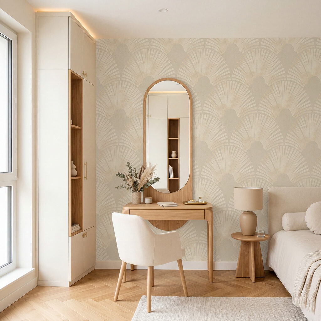Fächer mit gemalten Schatten — Interieur 1