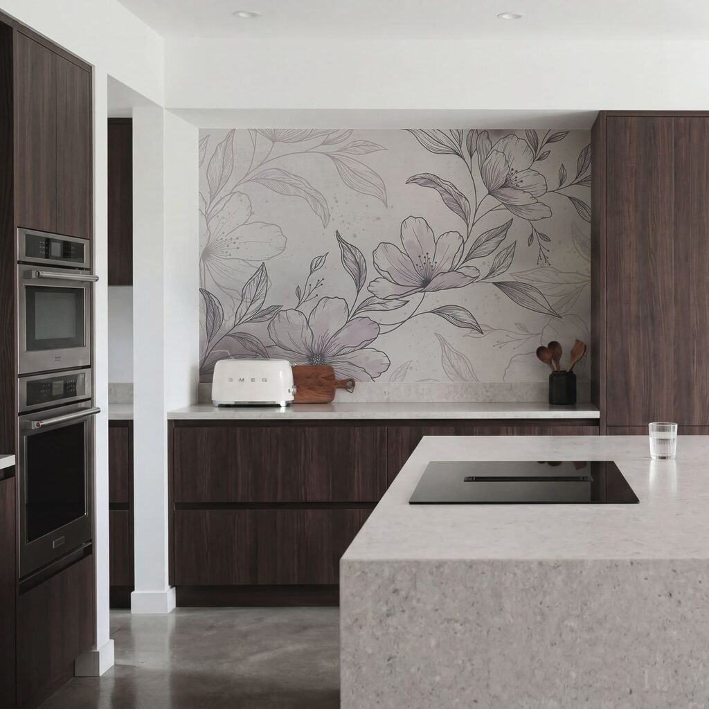 Blütenzweig in feiner Schraffur — Interieur 3